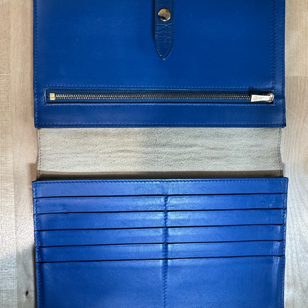 Celine Beige and Navy Clutch - Picture 3 of 3